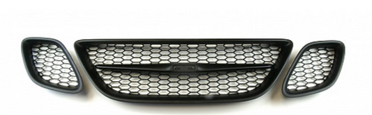 SPORT GRILLE, MATTE BLACK, SAAB 9‑3 II 03‑07