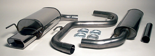 COMPLETE EXHAUST 9‑3 II AERO 61L TANK MAPTUN - Single Exit