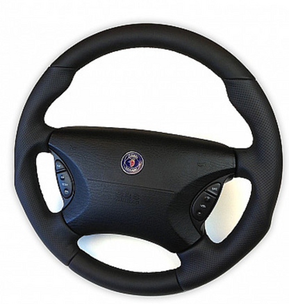 MAPTUN LEATHER STEERING WHEEL SAAB 900/9‑3/9‑5 98‑05