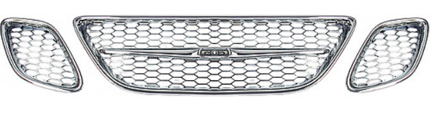 SPORT GRILLE, CHROME, SAAB 9‑3 II 03‑07