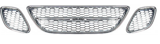 SPORT GRILLE, CHROME, SAAB 9‑3 II 03‑07