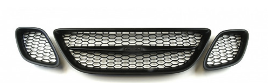 SPORT GRILLE, MATTE BLACK, SAAB 9‑3 II 03‑07